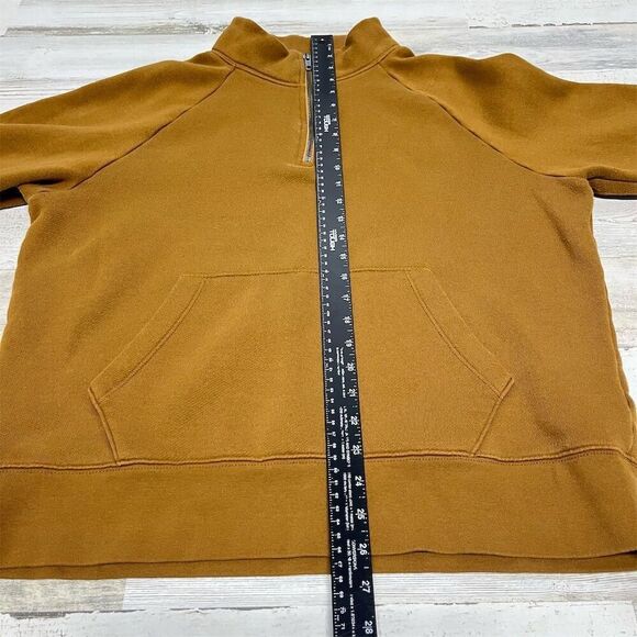 Madewell‎ MWL Half-Zip Pullover Sweatshirt Size M Long Sleeve Kangaroo Pocket - Picture 7 of 11